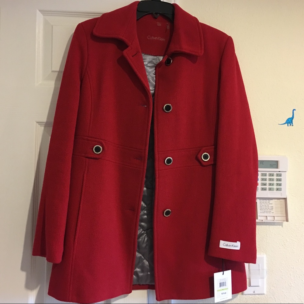 Calvin Klein wool pea coat